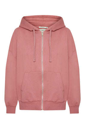 Dark Rose: Lässige Sweatjacke aus Bio-Baumwolle für Damen [27602]