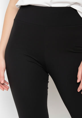 Black: Sportliche Leggings aus Bio-Baumwolle für Damen [27622]