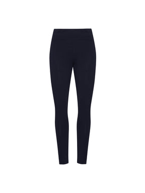 Navy: Sportliche Leggings aus Bio-Baumwolle für Damen [27624]