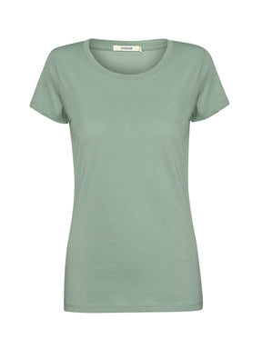 Pale Green: Sportliches T-Shirt aus Bio-Baumwolle für Damen [27636]