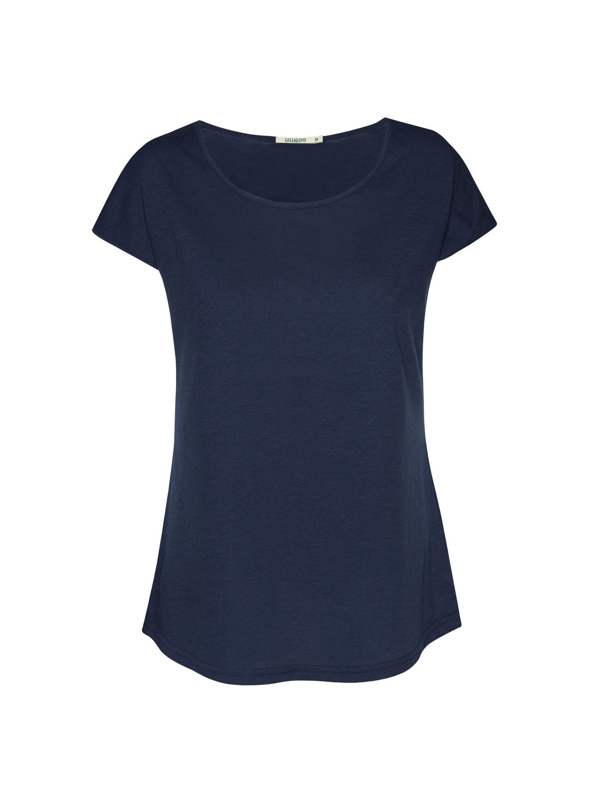Navy: Lässiges T-Shirt aus Bio-Baumwolle für Damen [27649]