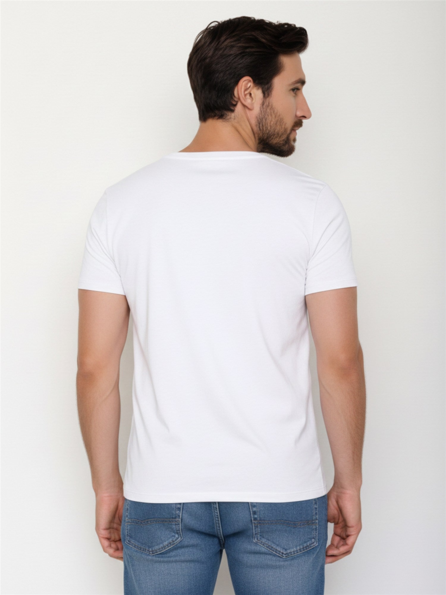 White: Sportliches T-Shirt aus Bio-Baumwolle für Herren [27653]