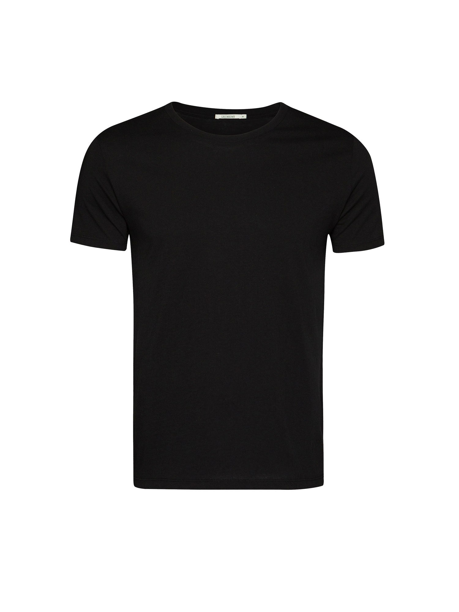 Black: Sportliches T-Shirt aus Bio-Baumwolle für Herren [27659]
