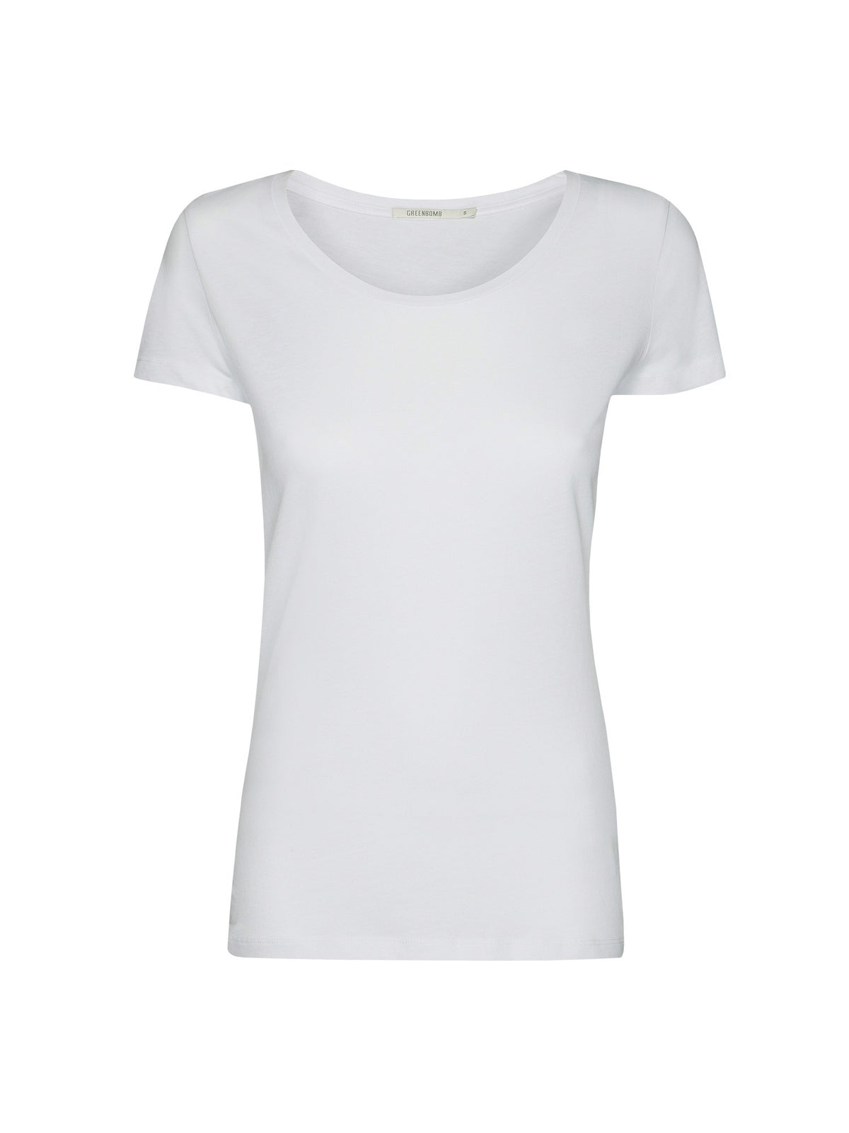 White: Sportliches T-Shirt aus Bio-Baumwolle für Damen [27675]