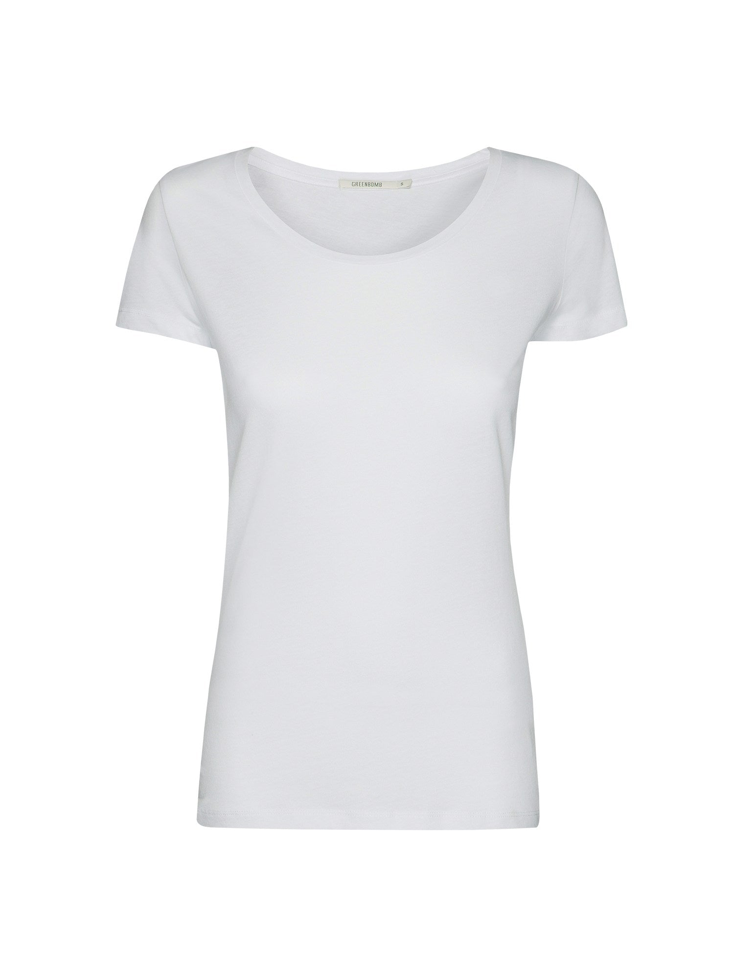 White: Sportliches T-Shirt aus Bio-Baumwolle für Damen [27675]
