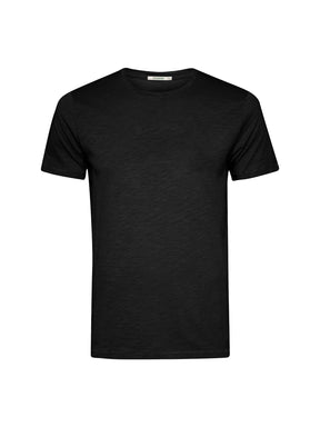 Black: Sportliches T-Shirt aus Bio-Baumwolle für Herren [27684]
