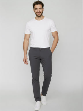 Grey: Gemütliche Chino aus Bio-Baumwoll Mix für Herren [27701]