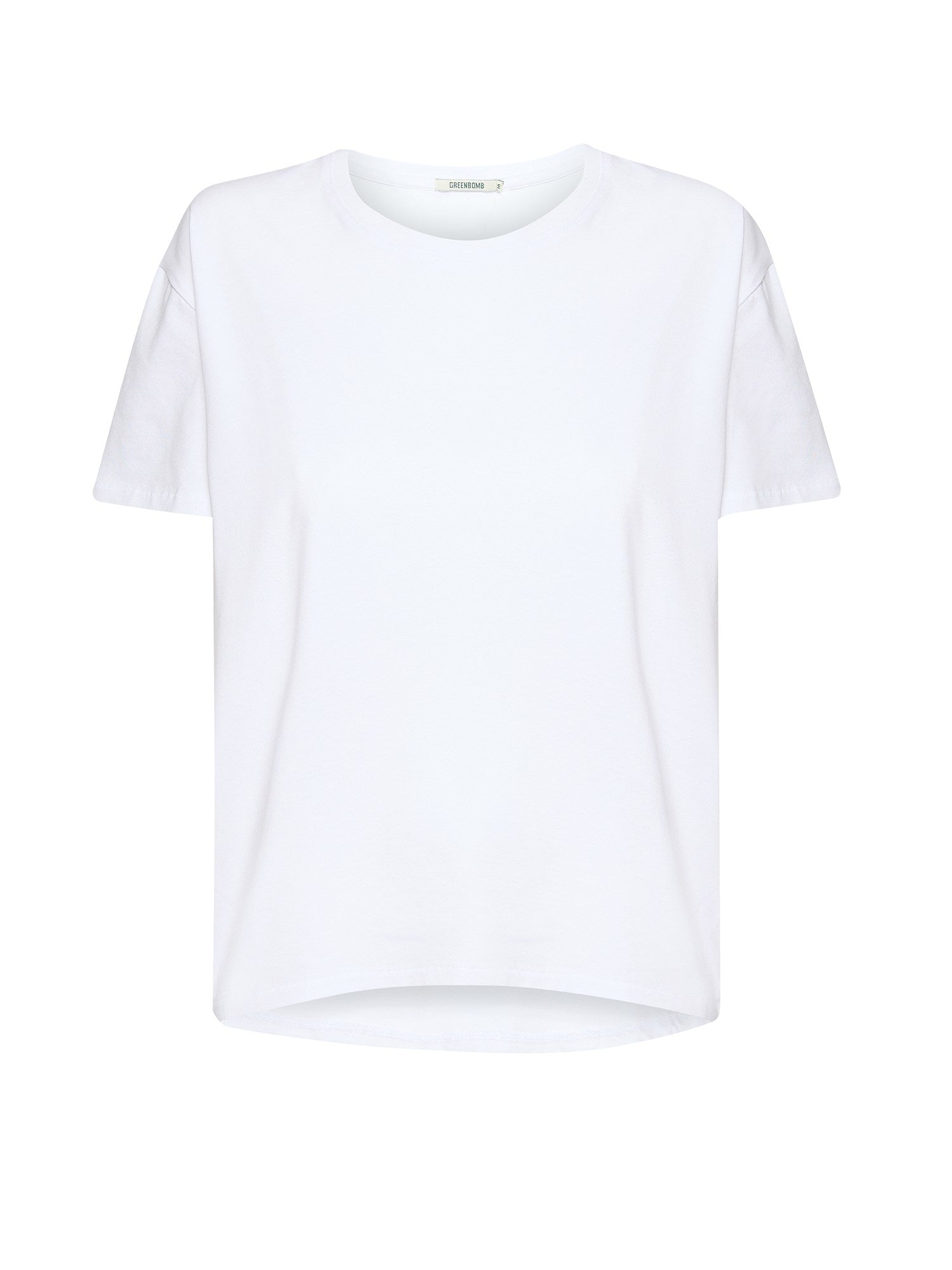 White: Lässiges T-Shirt aus Bio-Baumwoll-Mix für Damen [27714]