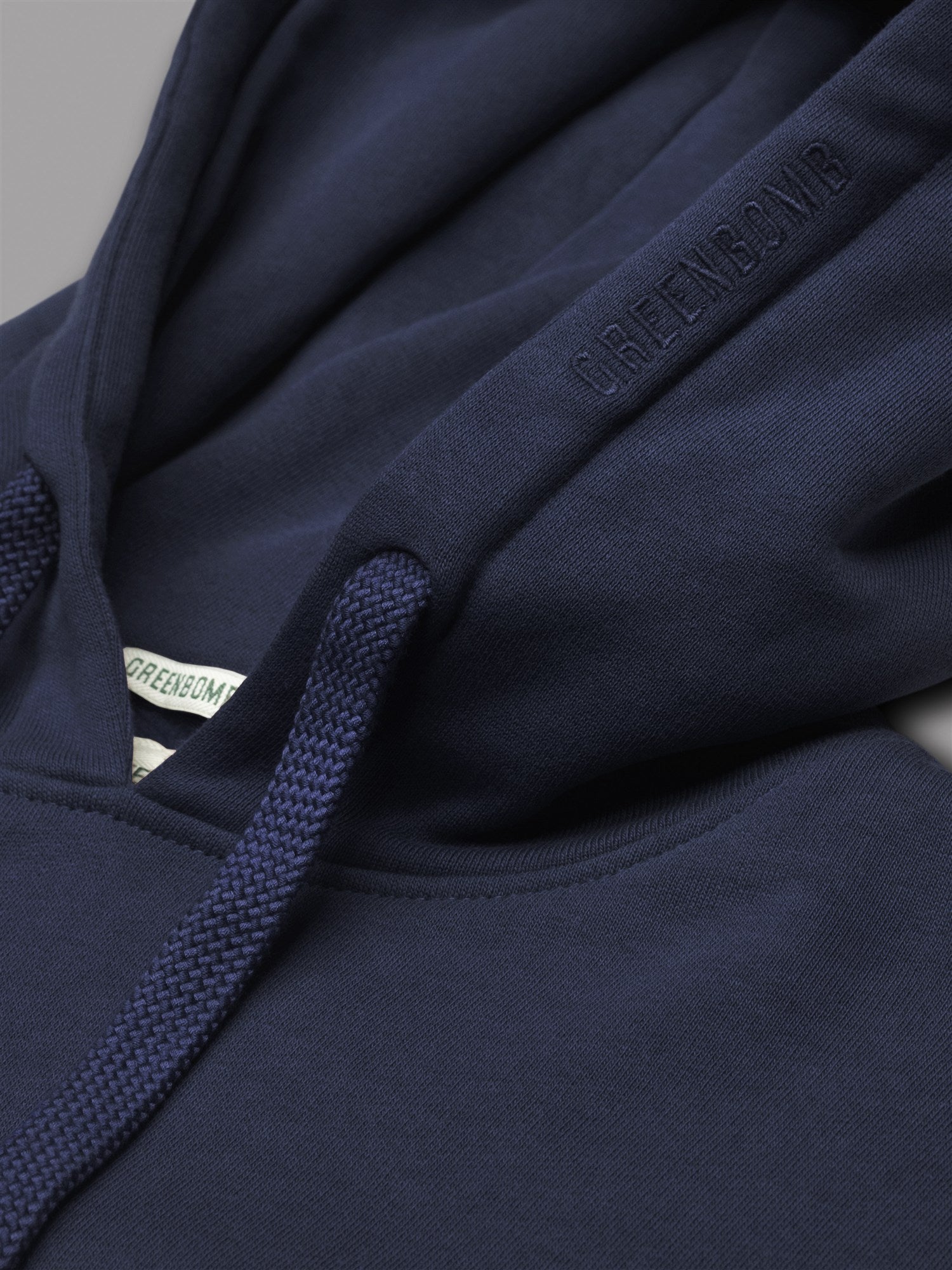 Navy: Gemütlicher Hoodie aus Bio-Baumwolle für Herren [27759]