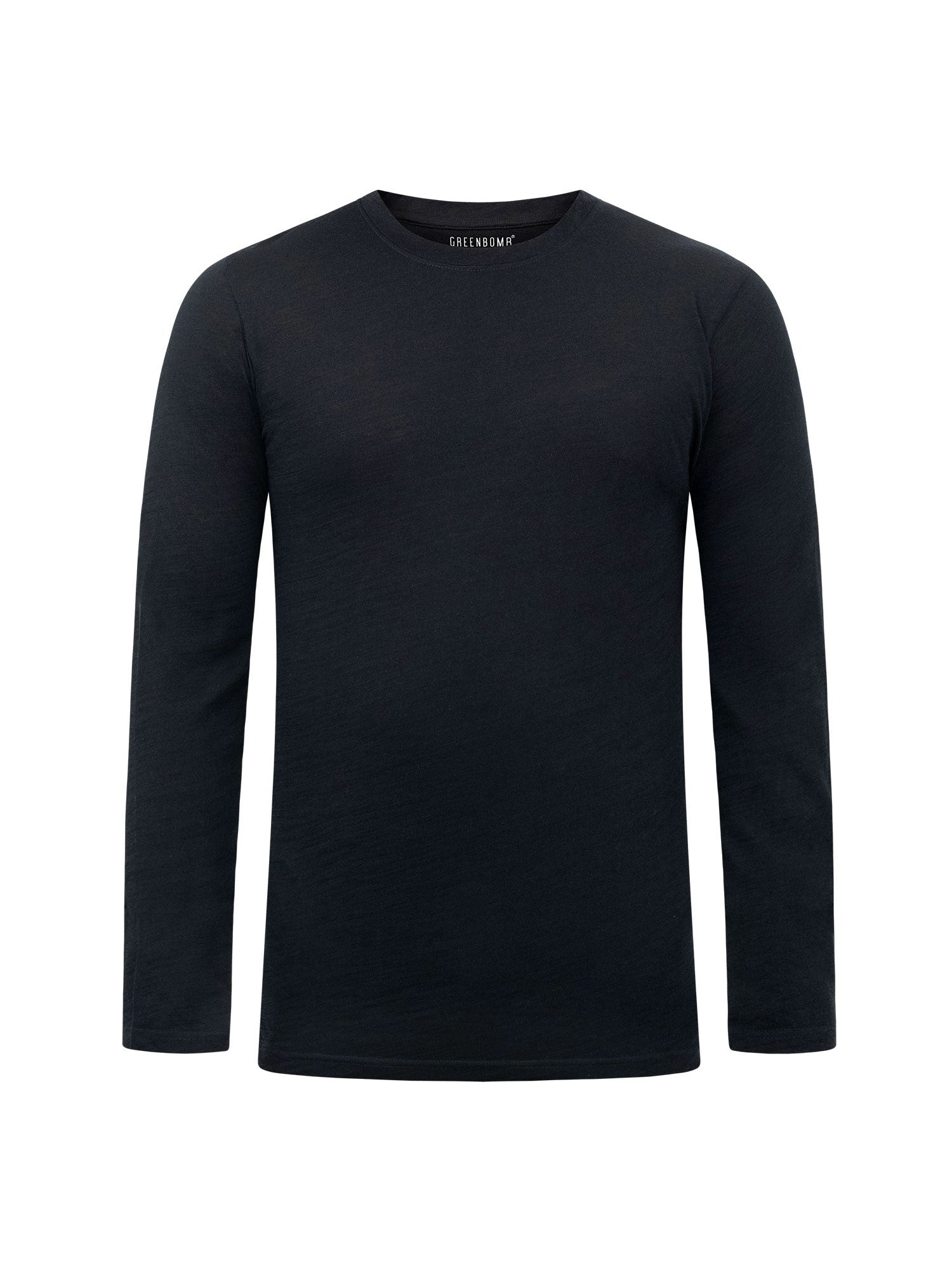 Black: Funktionales Longsleeve aus Merino-Wolle für Herren [27804]