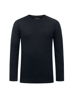 Black: Funktionales Longsleeve aus Merino-Wolle für Herren [27804]