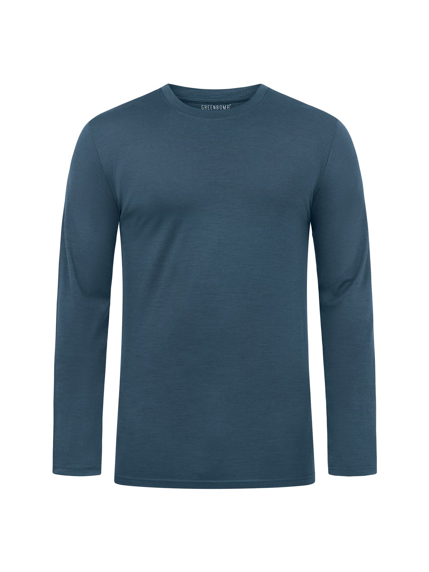 Blue Pine: Funktionales Longsleeve aus Merino-Wolle für Herren [27810]