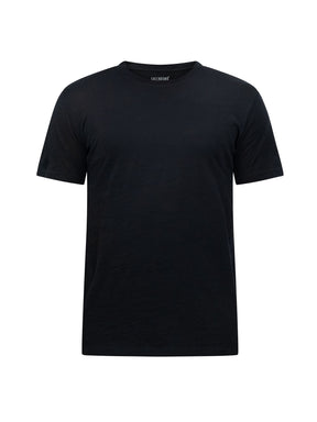 Black: Funktionales T-Shirt aus Merino-Wolle für Herren [27816]