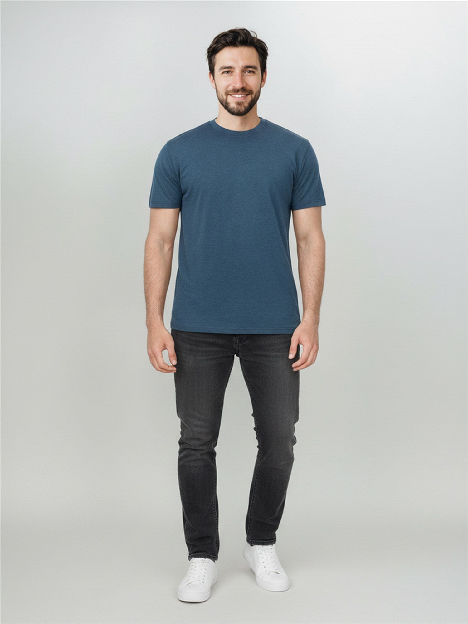 Blue Pine: Funktionales T-Shirt aus Merino-Wolle für Herren [27819]
