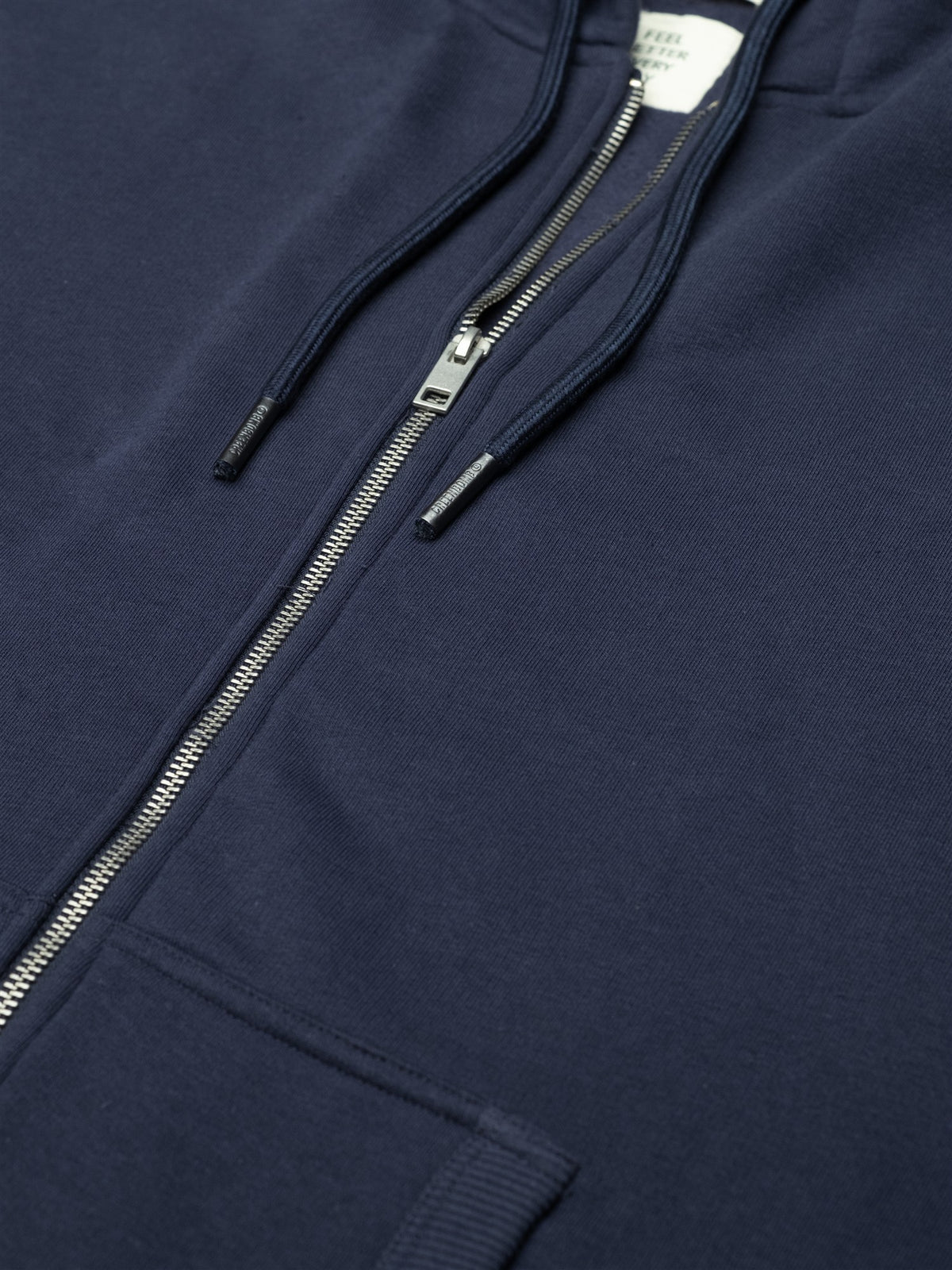 Navy: Lässige Sweatjacke aus Bio-Baumwolle für Herren [27827]