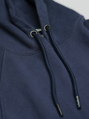 Navy: Hoodie aus Bio-Baumwolle mit Raglan-Arm für Herren [27833]