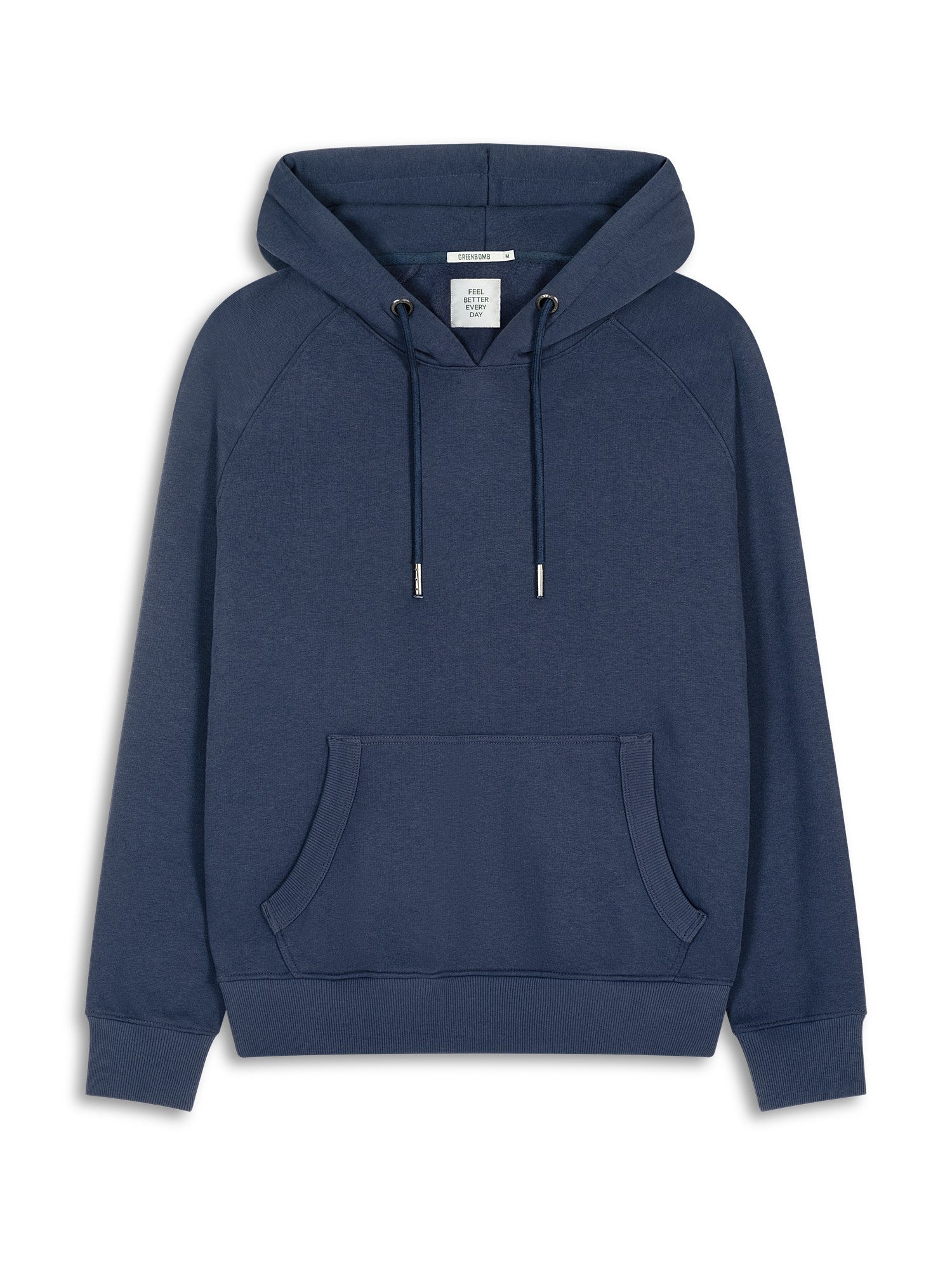 Navy: Hoodie aus Bio-Baumwolle mit Raglan-Arm für Herren [27834]