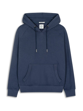 Navy: Hoodie aus Bio-Baumwolle mit Raglan-Arm für Herren [27834]