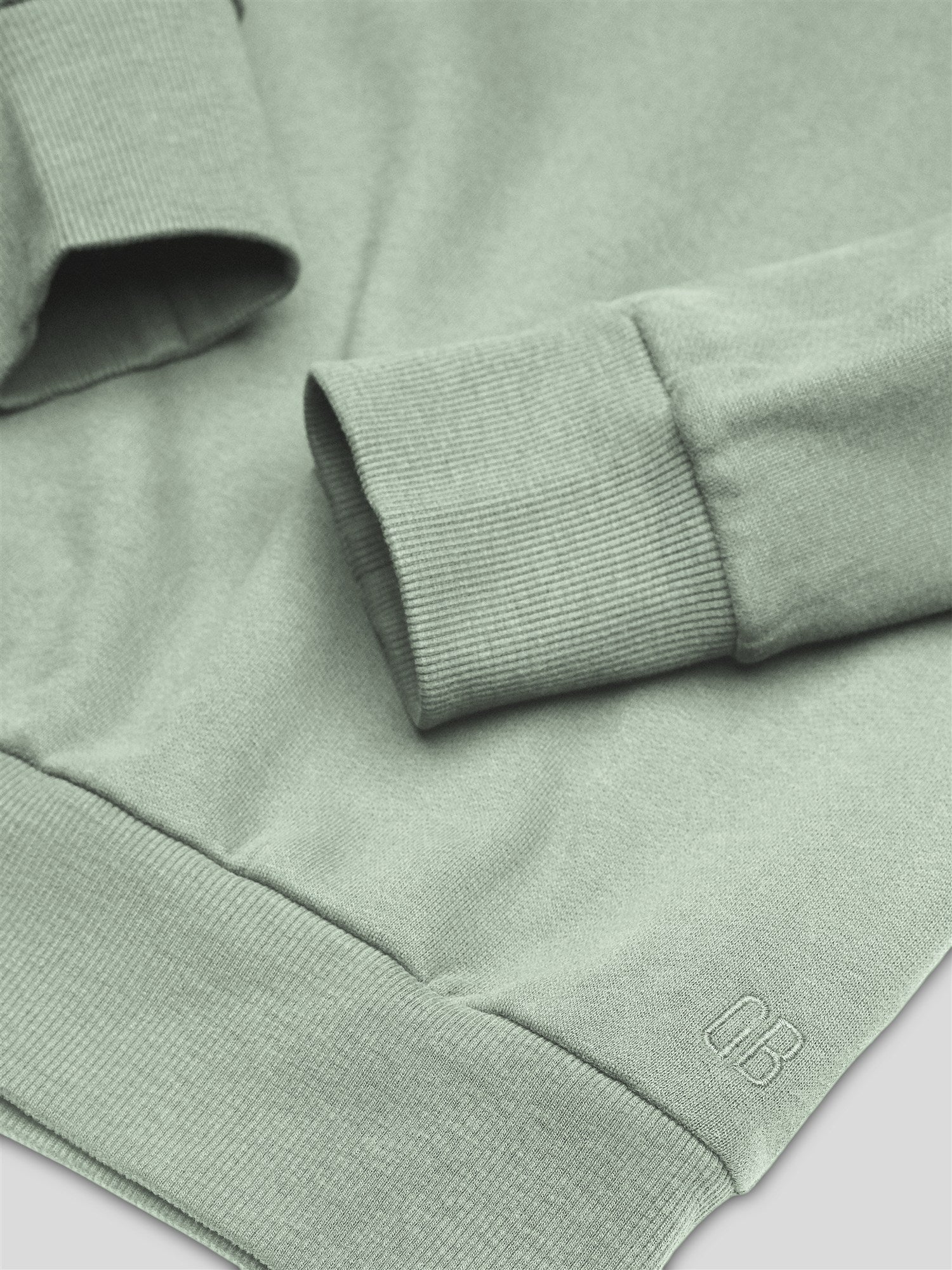 Muted Mint: Lässiges Sweatshirt aus Bio-Baumwolle für Damen [28720]