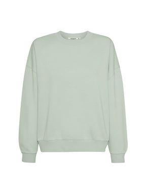 Muted Mint: Lässiges Sweatshirt aus Bio-Baumwolle für Damen [28721]