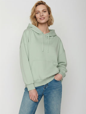 Muted Mint: Lässiger Hoodie aus Bio-Baumwolle für Damen [28834]