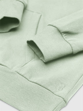 Muted Mint: Lässiger Hoodie aus Bio-Baumwolle für Damen [28838]