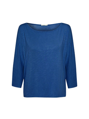 Electric Blue: Gemütliches Longsleeve aus Viskose (LENZING™ ECOVERO™) Mix für Damen [28890]