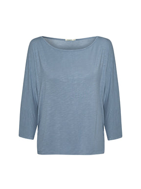 Coral Blue: Gemütliches Longsleeve aus Viskose (LENZING™ ECOVERO™) Mix für Damen [28895]