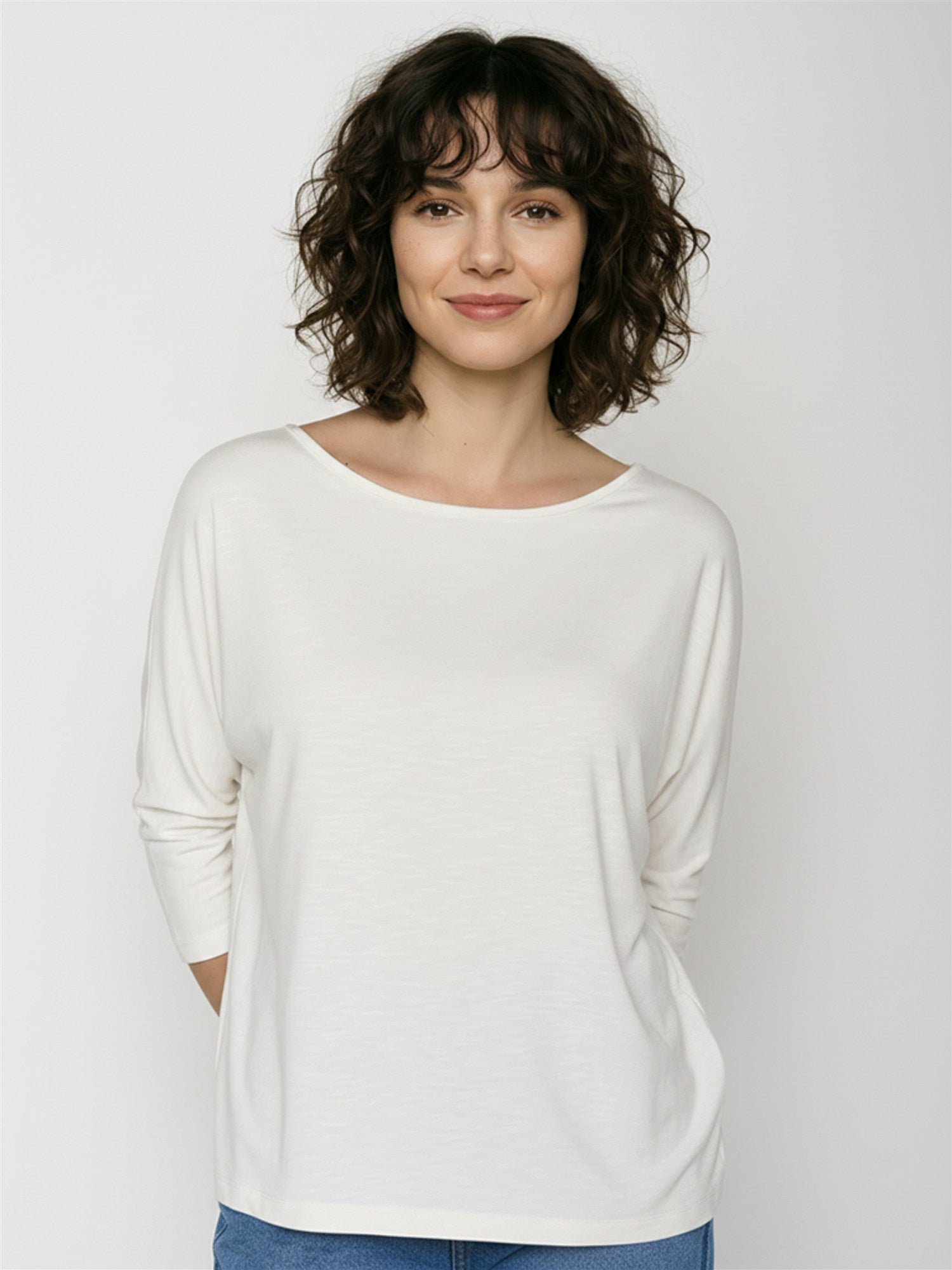 Moonstone: Gemütliches Longsleeve aus Viskose (LENZING™ ECOVERO™) Mix für Damen [28897]