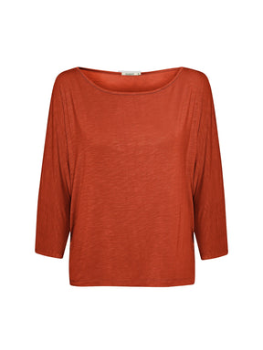 Sun Clay: Gemütliches Longsleeve aus Viskose (LENZING™ ECOVERO™) Mix für Damen [28905]