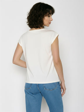 Moonstone: Lässiges Shirt aus LENZING™ TENCEL™ Mix für Damen [29798]