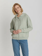 Muted Mint: Lässige Sweatjacke aus Bio-Baumwolle für Damen [28978]