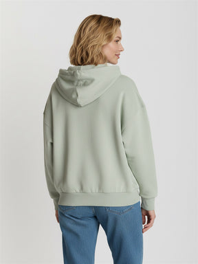 Muted Mint: Lässige Sweatjacke aus Bio-Baumwolle für Damen [28981]