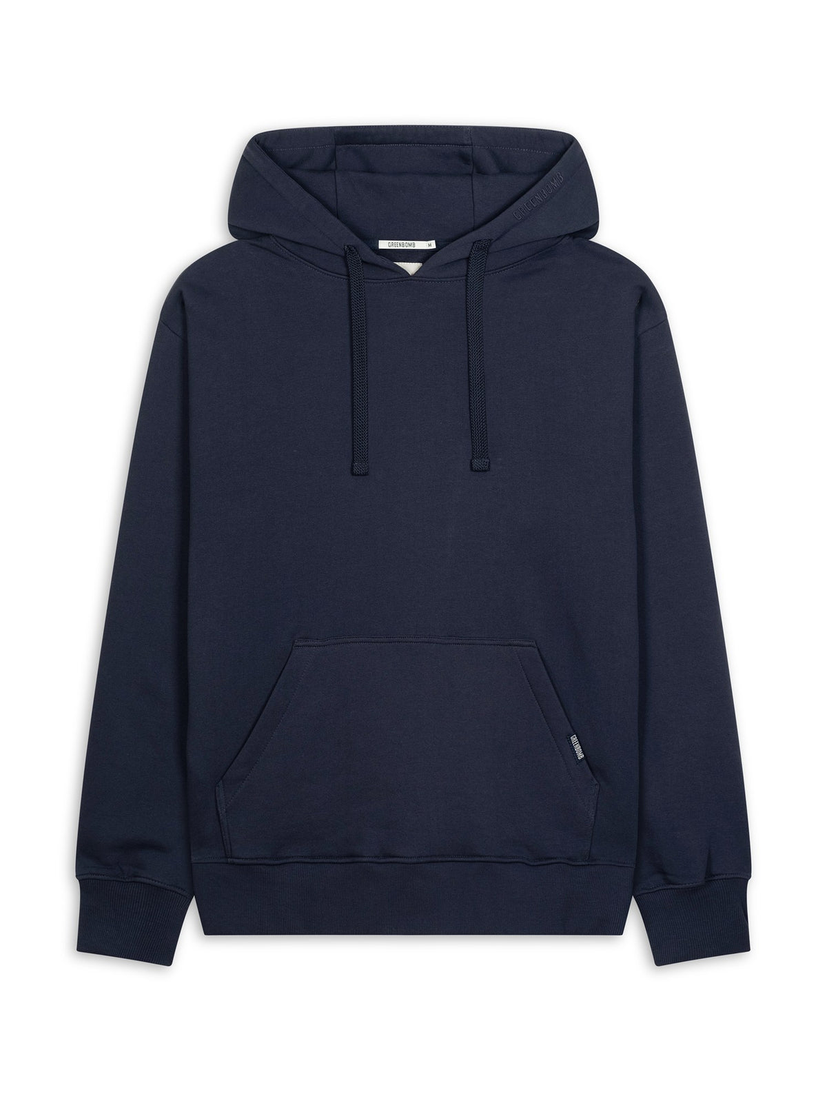 Navy: Gemütlicher Hoodie aus Bio-Baumwolle für Herren [29904]