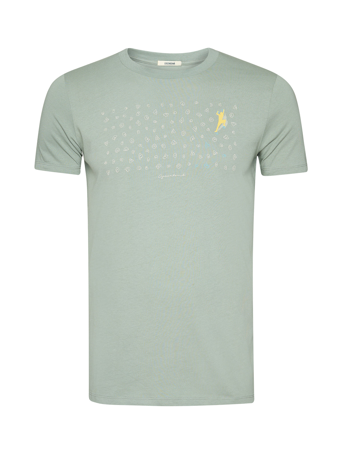Soft Sage: Sportliches T-Shirt aus Bio-Baumwolle für Herren [29925]