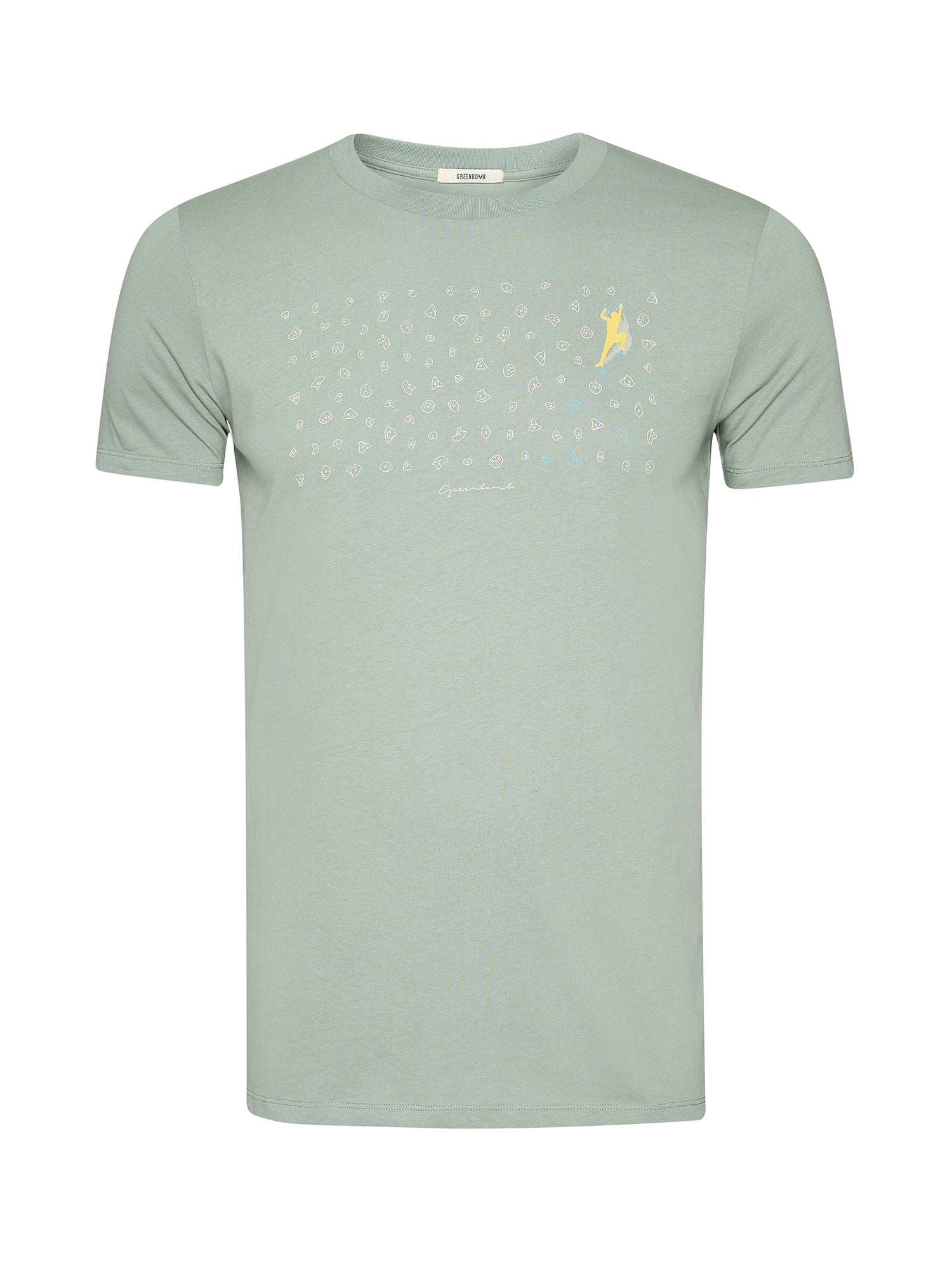 Soft Sage: Sportliches T-Shirt aus Bio-Baumwolle für Herren [29925]