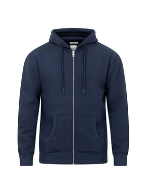 Navy: Lässige Sweatjacke aus Bio-Baumwolle für Herren [29951]