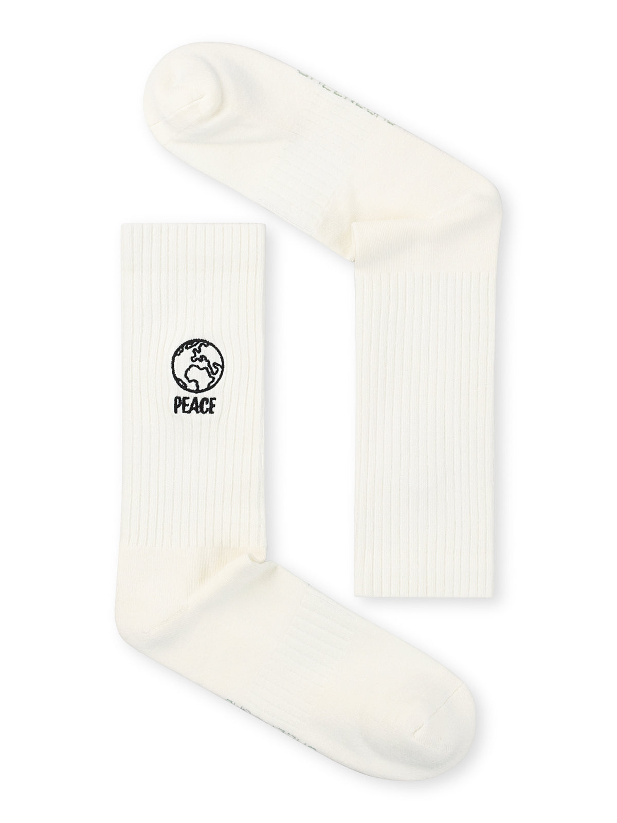 Ecru: Lässige Socken aus Bio-Baumwoll Mix für Unisex [29983]