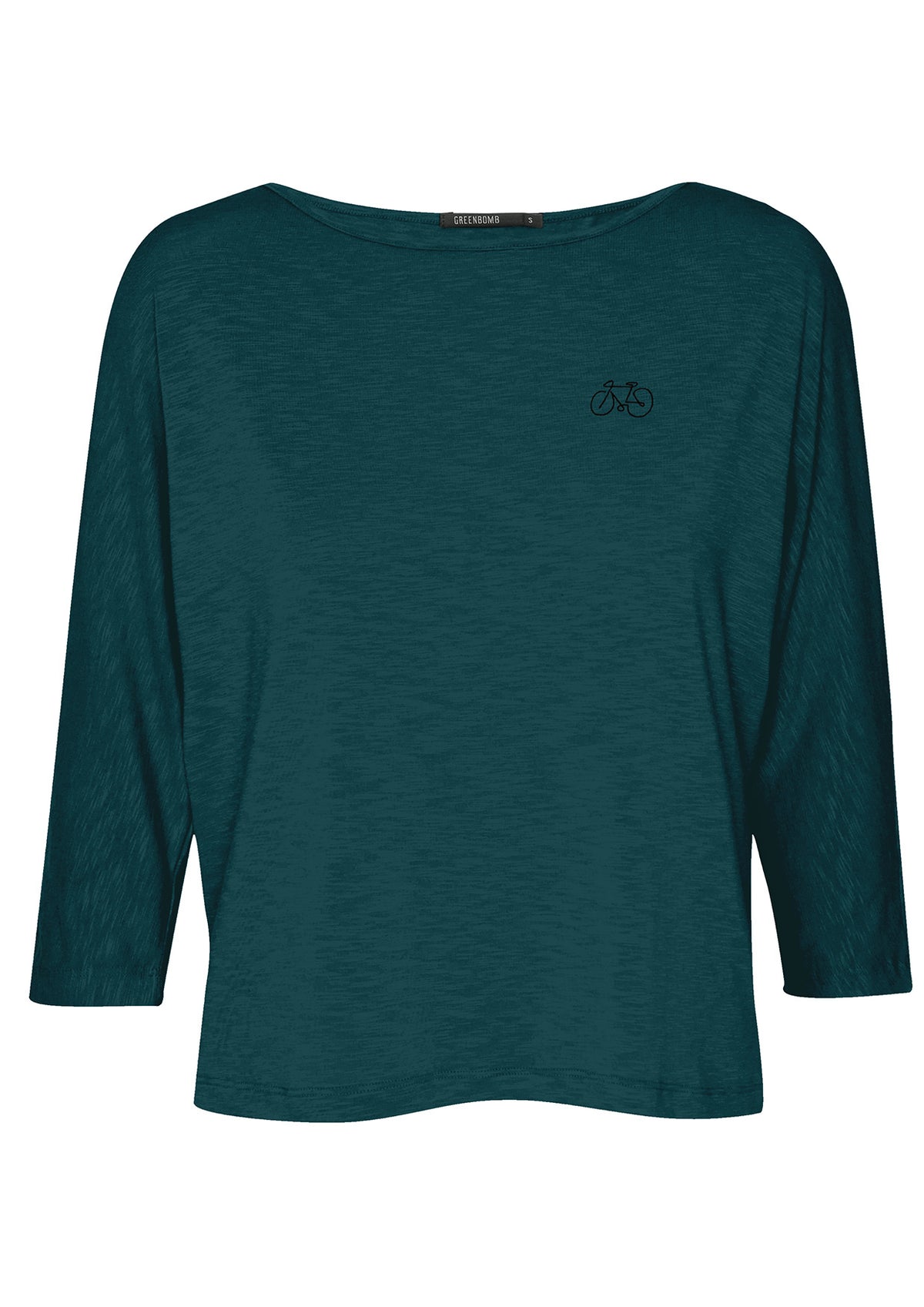 Deep Sea Blue: Sportliches T-Shirt aus Bio-Baumwoll Mix für Damen [2790]