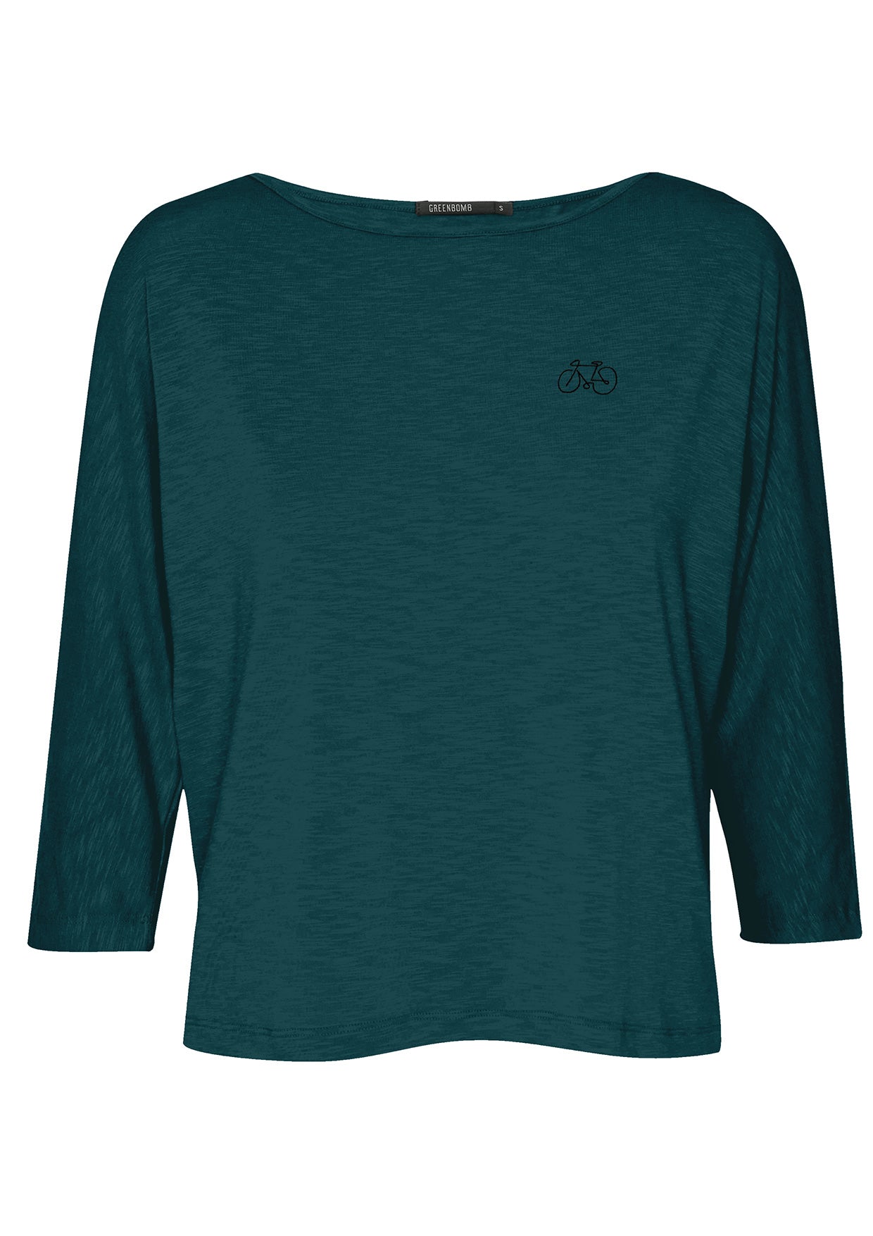 Deep Sea Blue: Sportliches T-Shirt aus Bio-Baumwoll Mix für Damen [2790]