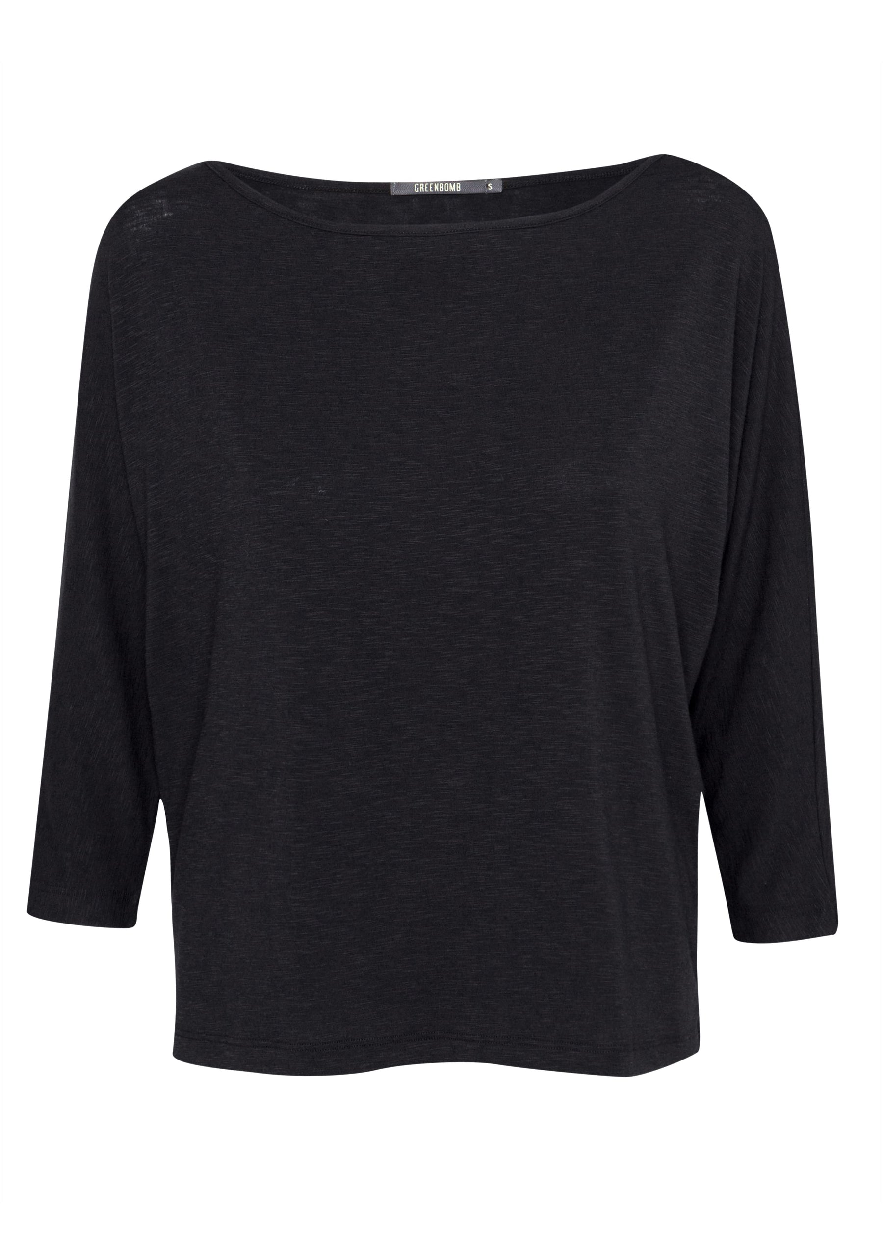 Black: Lässiges Longsleeve aus Bambus Mix für Damen [293]