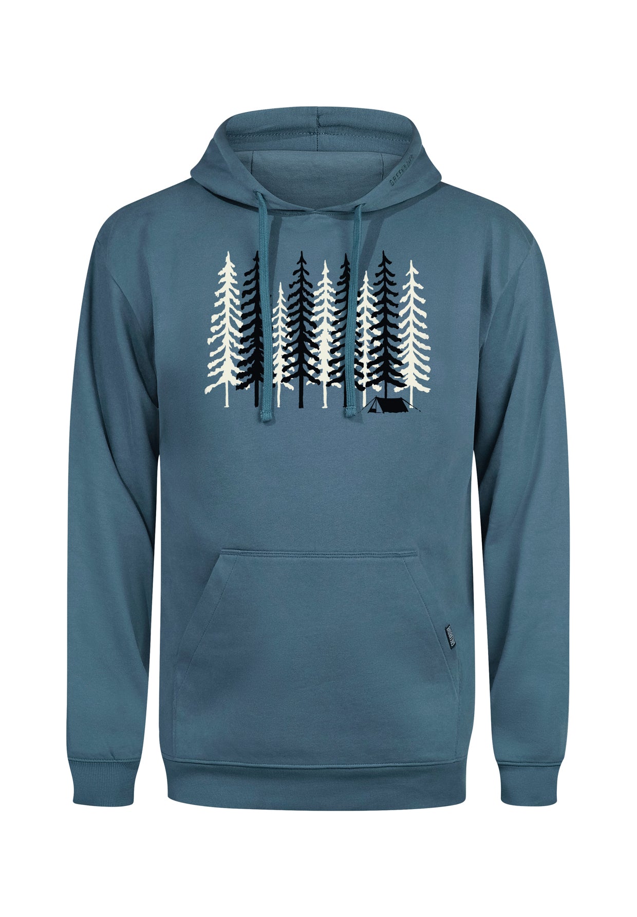 Blauer Gemütlicher Hoodie aus Bio-Baumwolle für Herren (6)