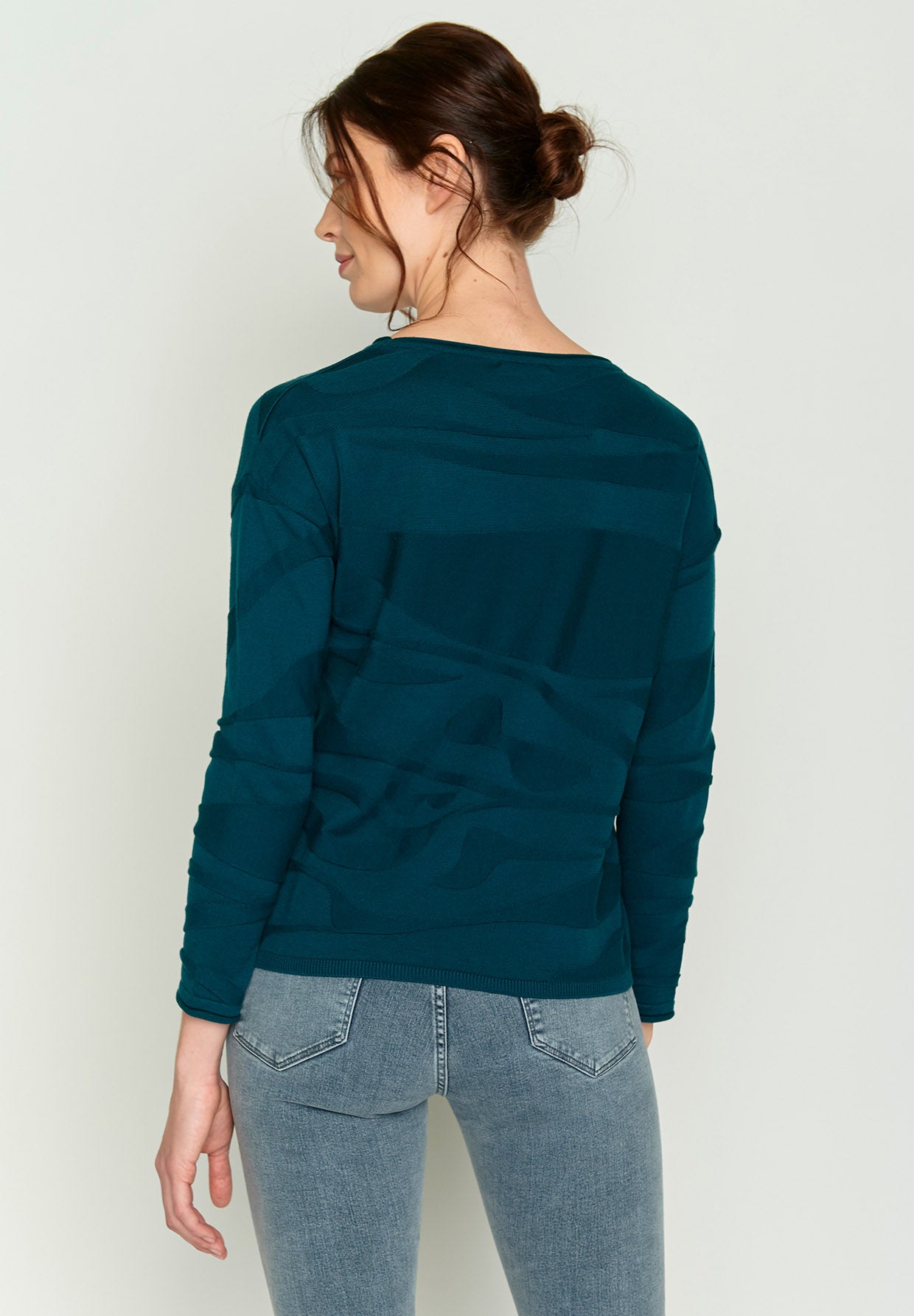 Deep Sea Blue: Sportliches T-Shirt aus Bio-Baumwoll Mix für Damen [3075]