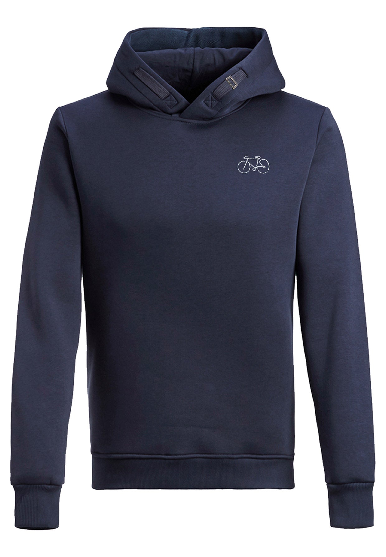 Navy: Kuschliger Hoodie aus Bio-Baumwolle für Herren [3478]