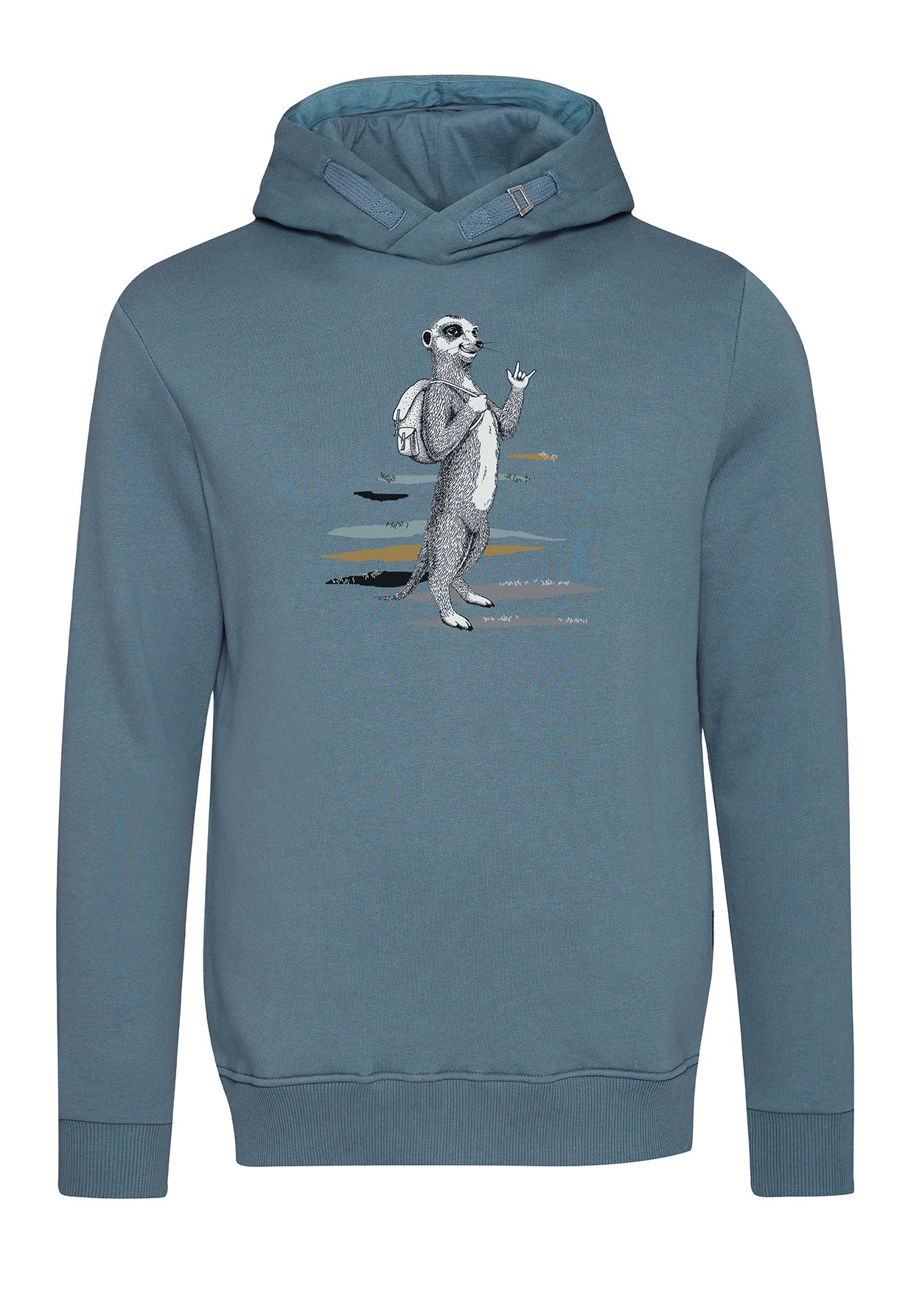 Thunder Grey: Kuschliger Hoodie aus Bio-Baumwolle für Herren [3509]