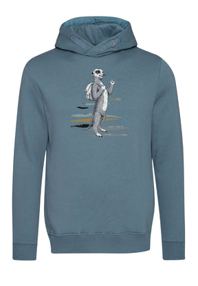 Thunder Grey: Kuschliger Hoodie aus Bio-Baumwolle für Herren [3509]