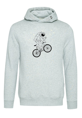 Heather Grey: Kuschliger Hoodie aus Bio-Baumwolle für Herren [3591]