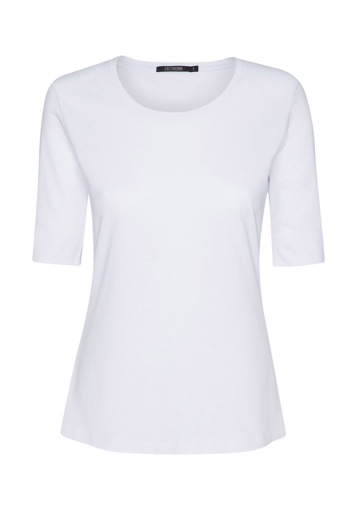 White: Sportliches T-Shirt aus Bio-Baumwoll Mix für Damen [36]