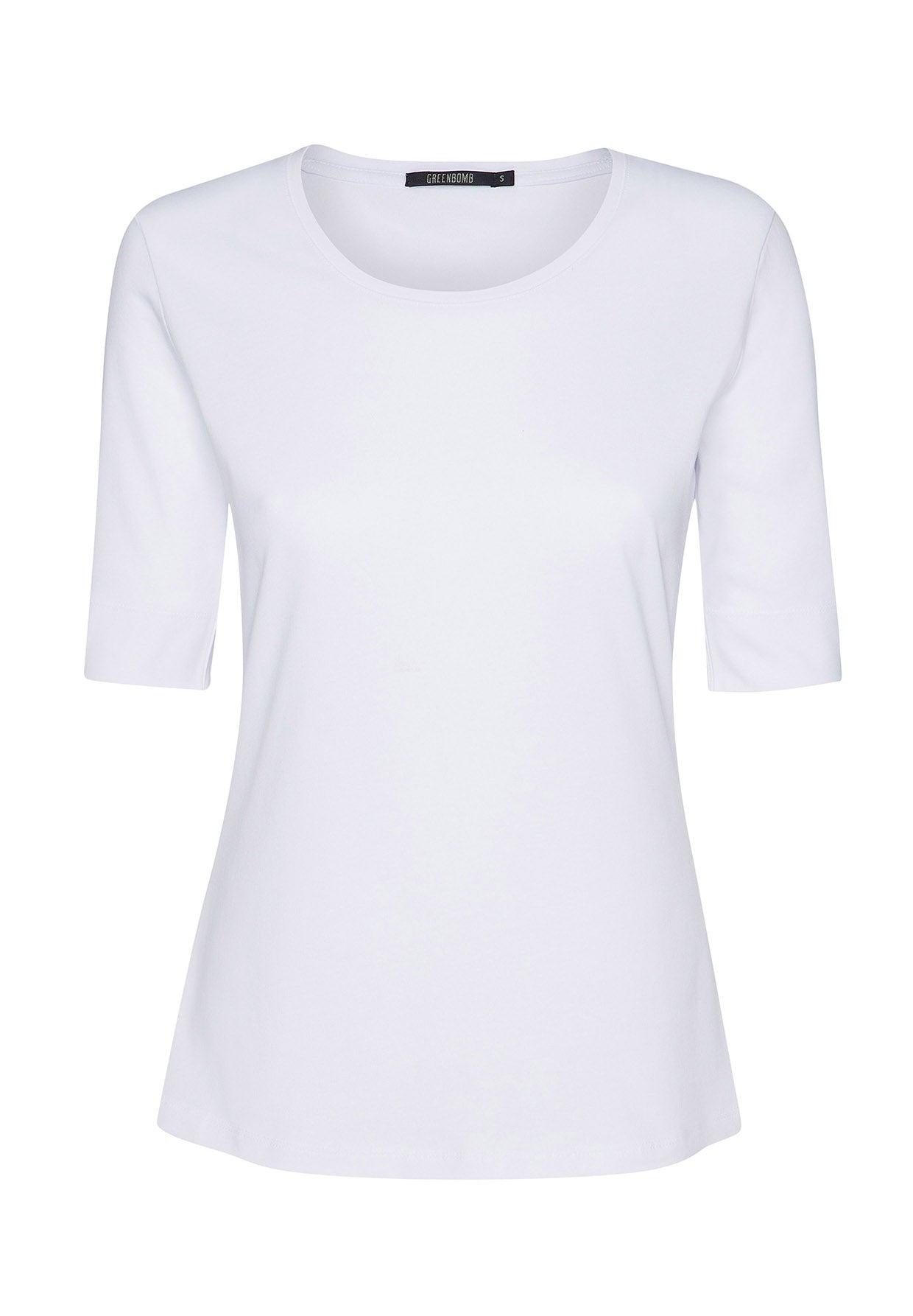 White: Sportliches T-Shirt aus Bio-Baumwoll Mix für Damen [36]