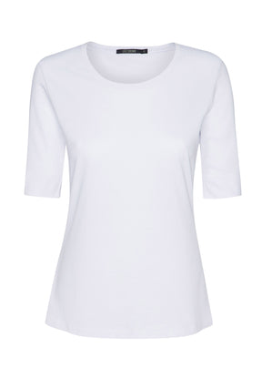 White: Sportliches T-Shirt aus Bio-Baumwoll Mix für Damen [36]
